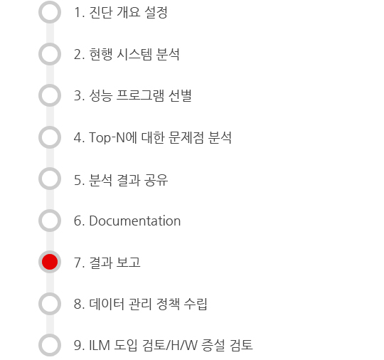 진단 일정